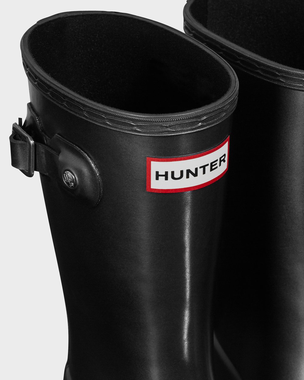 Hunter Niños Original Big Pearlized - Botas de Lluvia Negras - 401-IMWSXC